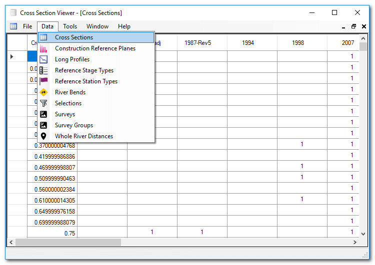 cross section screenshot