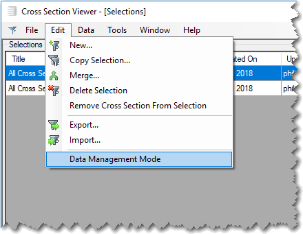 Data management mode