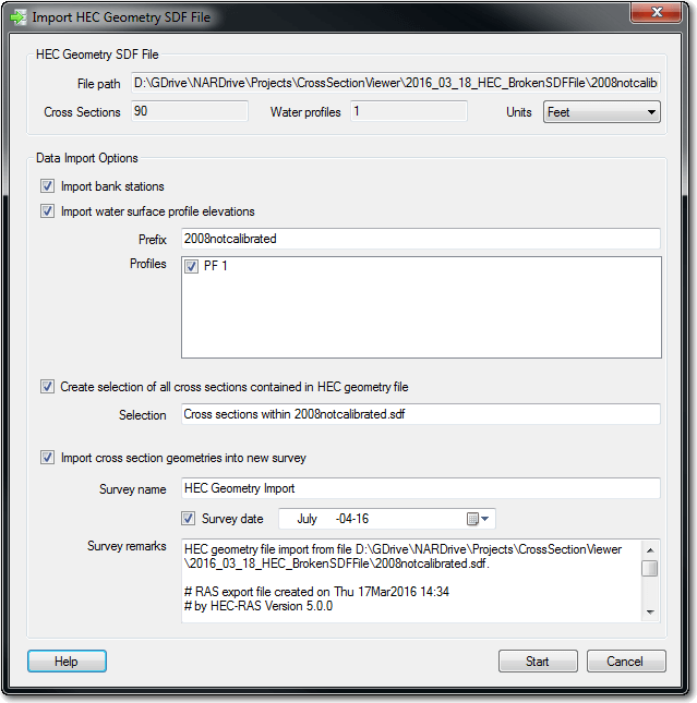 Import SDF screenshot