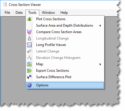 options screenshot